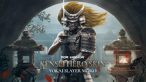 kensei hero skin|Yokai Slayer Meiko – Kensei Hero Skin – FOR HONOR